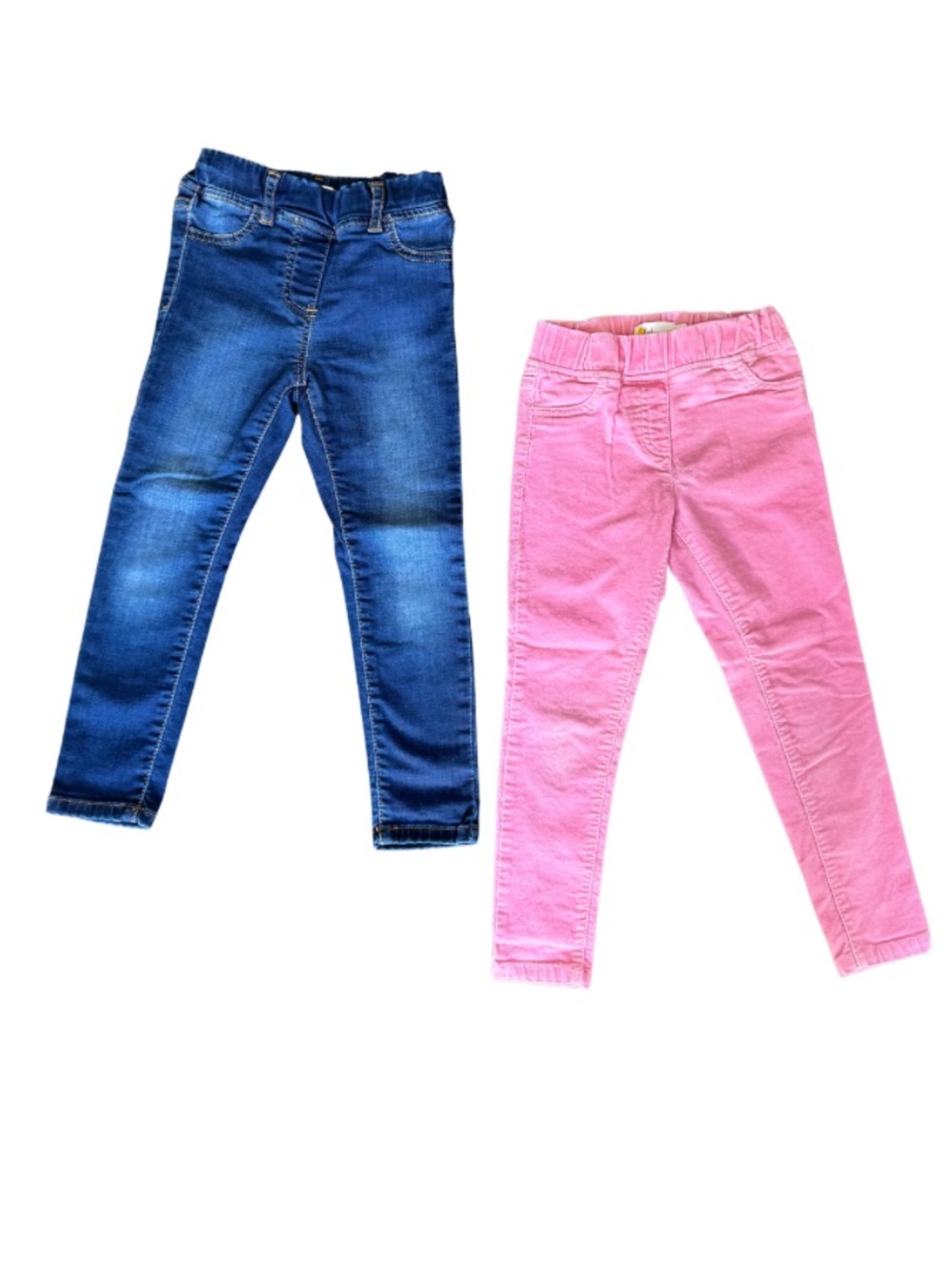 Boden Girls Size 5 Stretch Skinny Pants Jeans Corduroy Pink Denim 2 Pc Lot